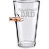 imageBenShot Bulletproof Dad Rocks Glass with Real 308 Bullet  11oz  Made in the USA16 Ounces