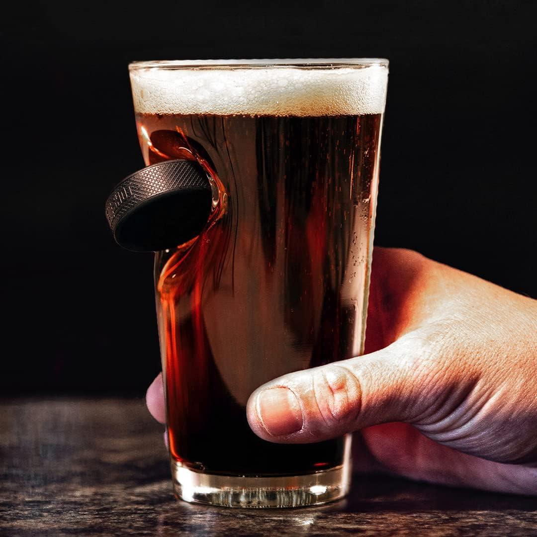 image:imageBenShot Hockey Puck Pint Glass 16oz Made in the USA