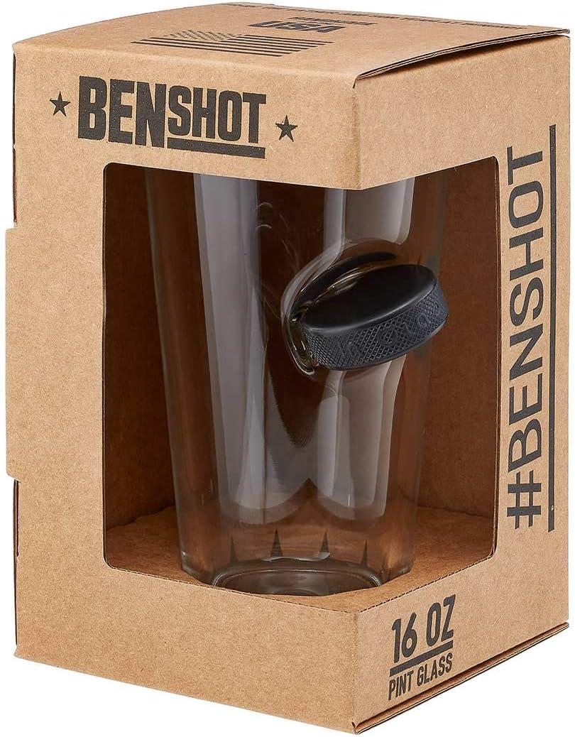 image:imageBenShot Hockey Puck Pint Glass 16oz Made in the USA