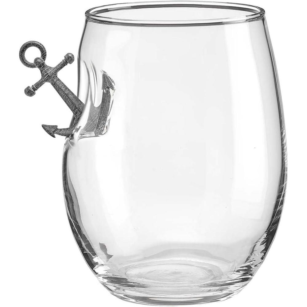 image:imageBenShot Anchor Rocks Glass 11oz HandCrafted Whisky Tumbler for Sailors and Boating Enthusiasts Fathers Day or AllAmerican Celebrations15 Ounces