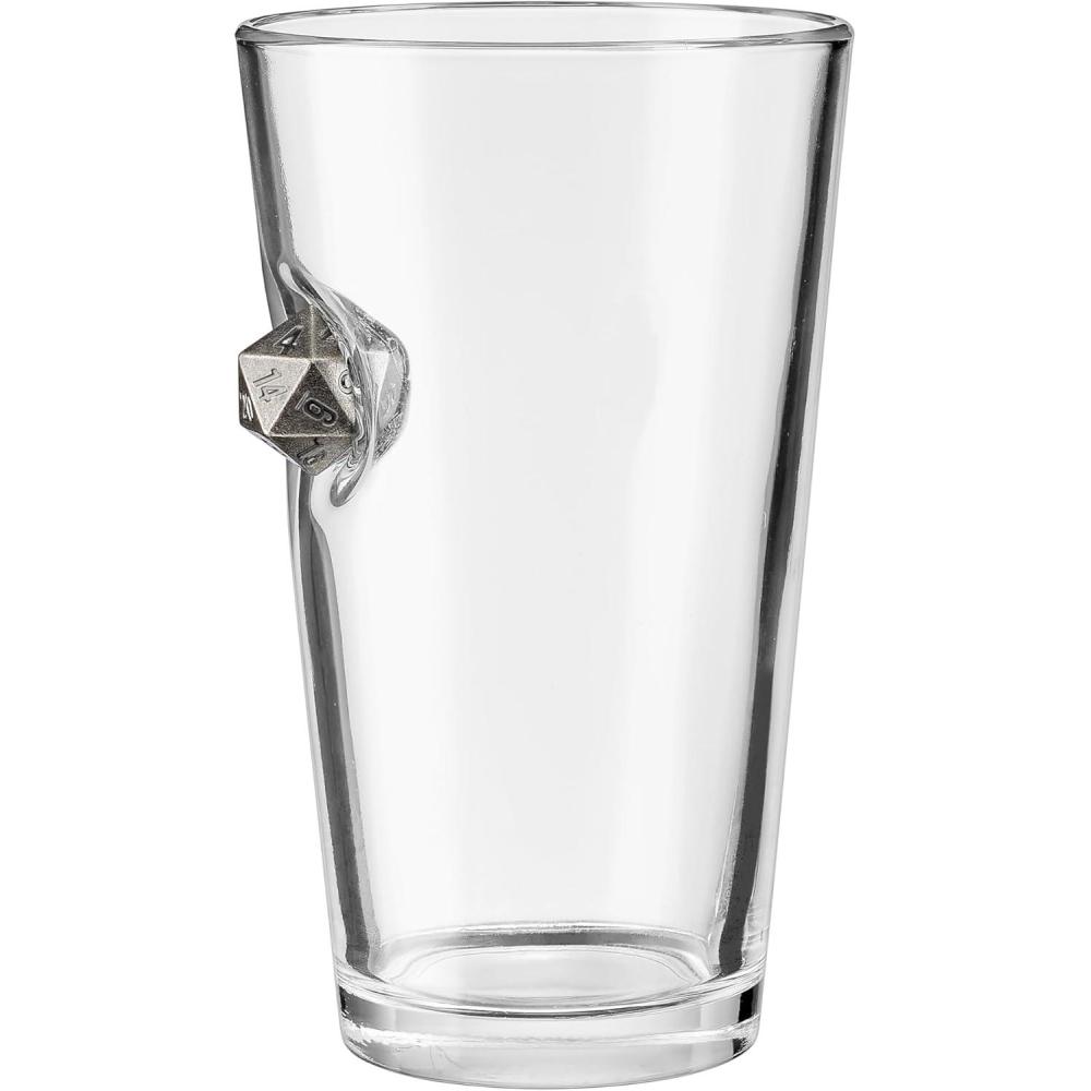 image:imageBenShot D20 Dice Wine Glass 15oz HandCrafted for the Gamer for Fathers Day16 Ounces