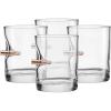 image:imageBenShot Rocks Glass with Real 308 Bullet  11oz  Made in the USA Set of 4