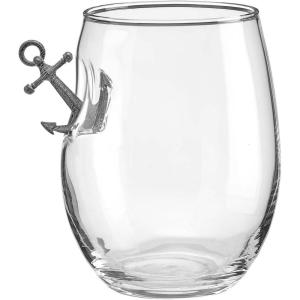 BenShot Anchor Rocks Glass – 11oz – HandCrafted Whisky Tumbler for Sailors and Boating Enthusiasts – Fathers Day or All-American Celebrations(15 Ounces)