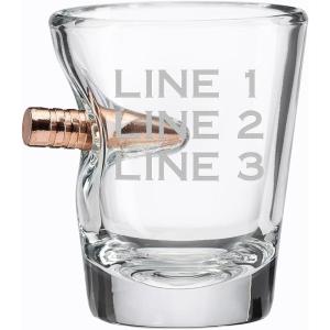 BenShot Custom Laser Etched Shot Glass with Real .308 Bullet – 2oz | Made in the USA