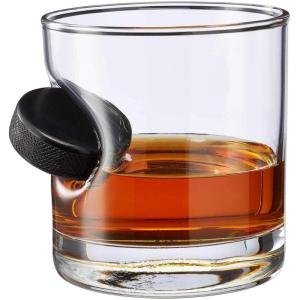 BenShot Hockey Puck Rocks Glass – 11oz | Made in the USA
