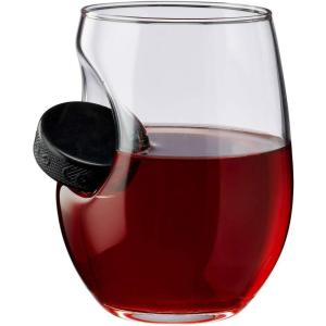 BenShot Hockey Puck Wine Glass – 15oz | Made in the USA